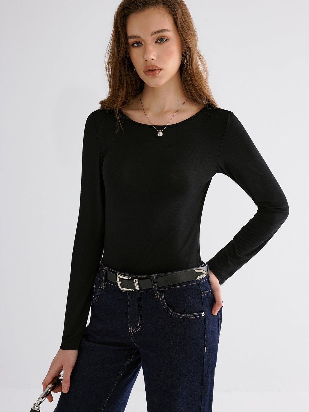 Butterfly Lace Back Long Sleeve Shirt  Liora Lane Boutique T-Shirts