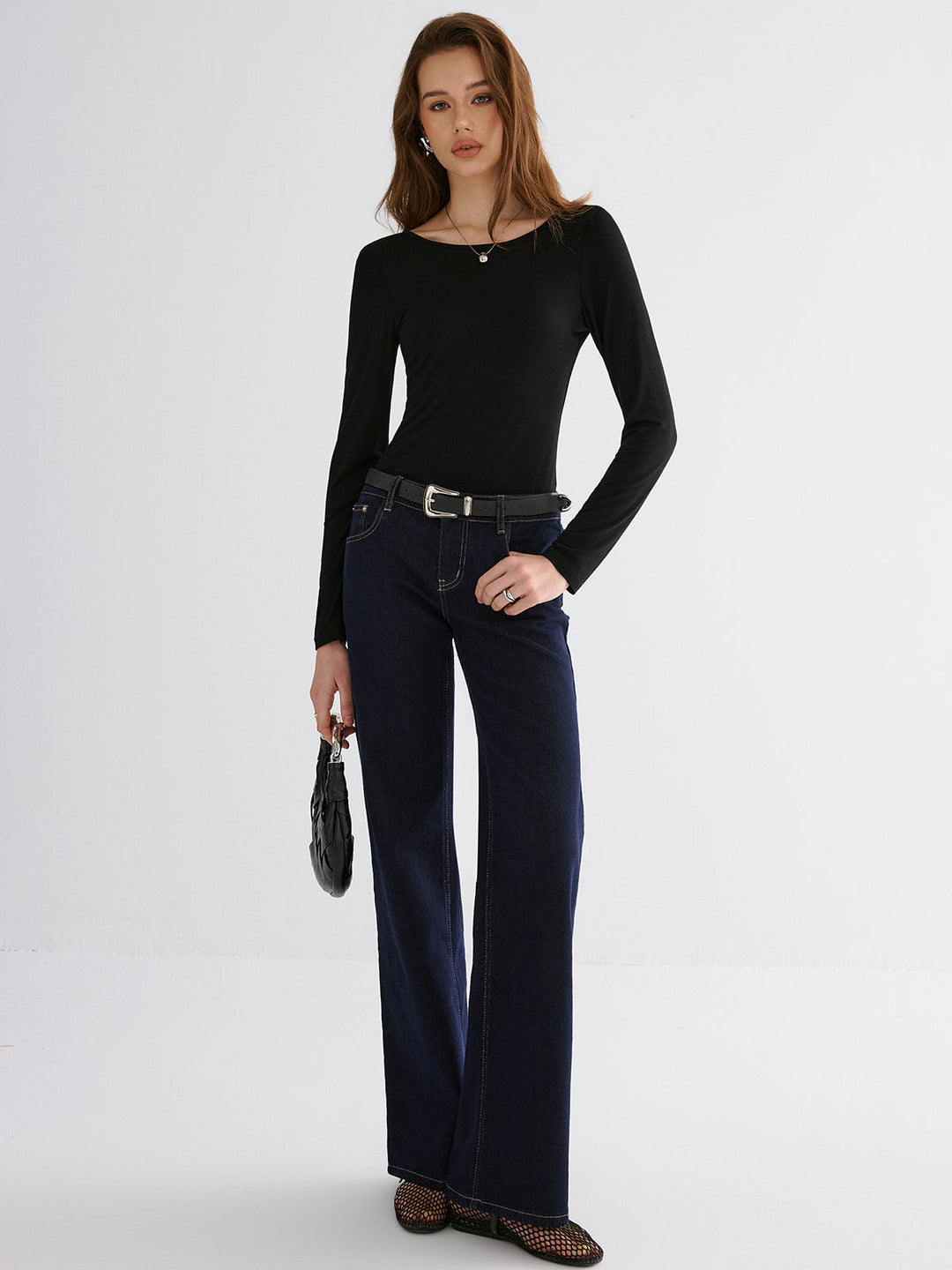 Butterfly Lace Back Long Sleeve Shirt  Liora Lane Boutique T-Shirts