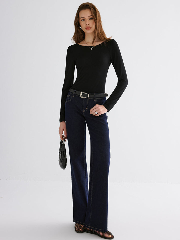 Butterfly Lace Back Long Sleeve Shirt  Liora Lane Boutique T-Shirts