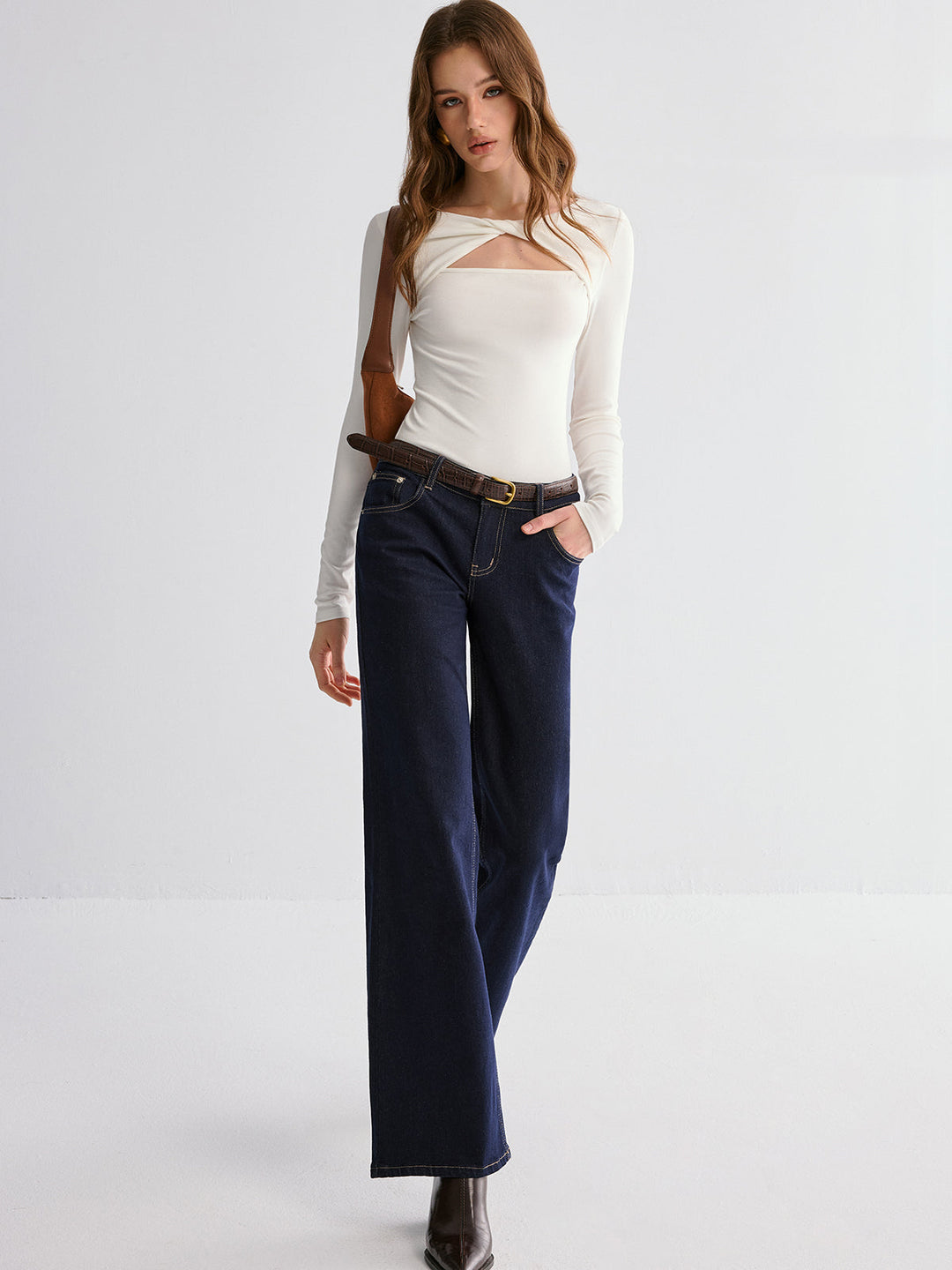 Soft Line Twist Top  Liora Lane Boutique T-Shirts