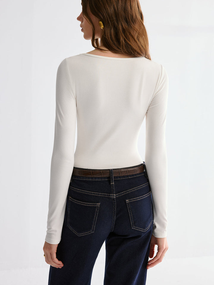Soft Line Twist Top  Liora Lane Boutique T-Shirts