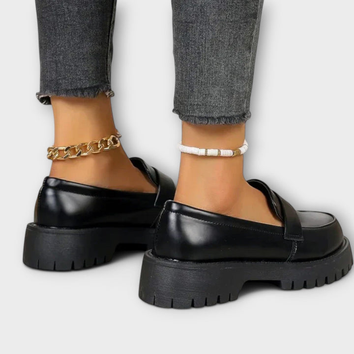 Women's Moccasins with Orthopedic Design and Satin Heels Jasmine's Boutique Australia