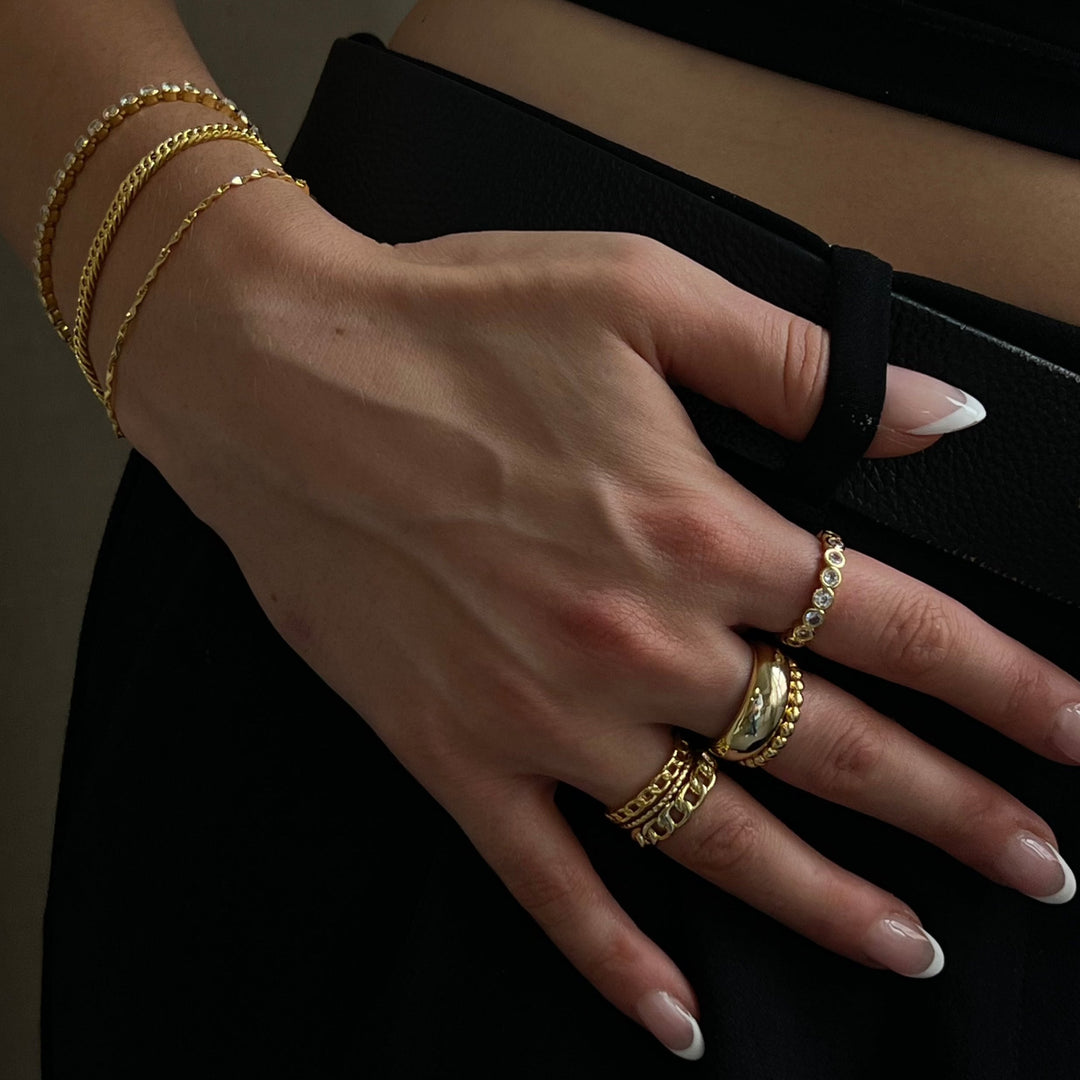 Ring with Chain Jasmine's Boutique Australia