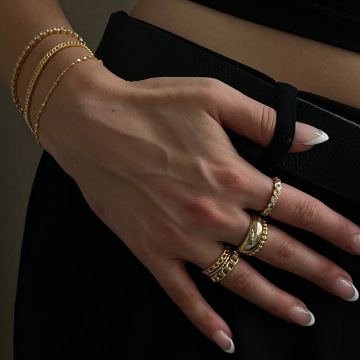 Ring with Chain Jasmine's Boutique Australia
