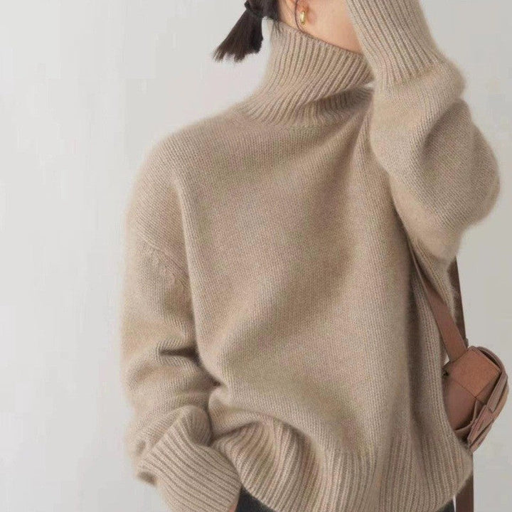Selena | Cashmere Turtleneck  Liora Lane Boutique  Beige / UK 16-18 (XL) 44.95