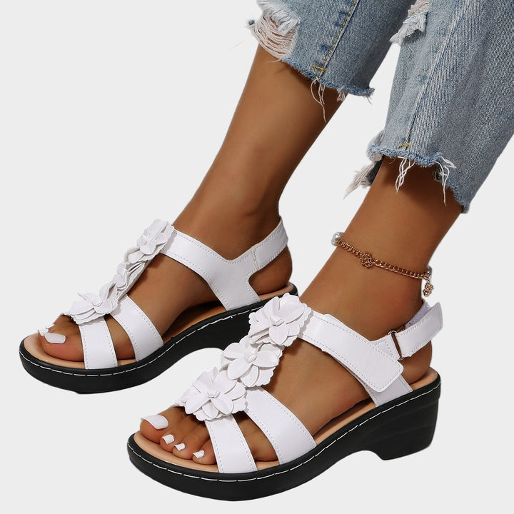 Floral Accent Comfort Sandals Jasmine's Boutique Australia