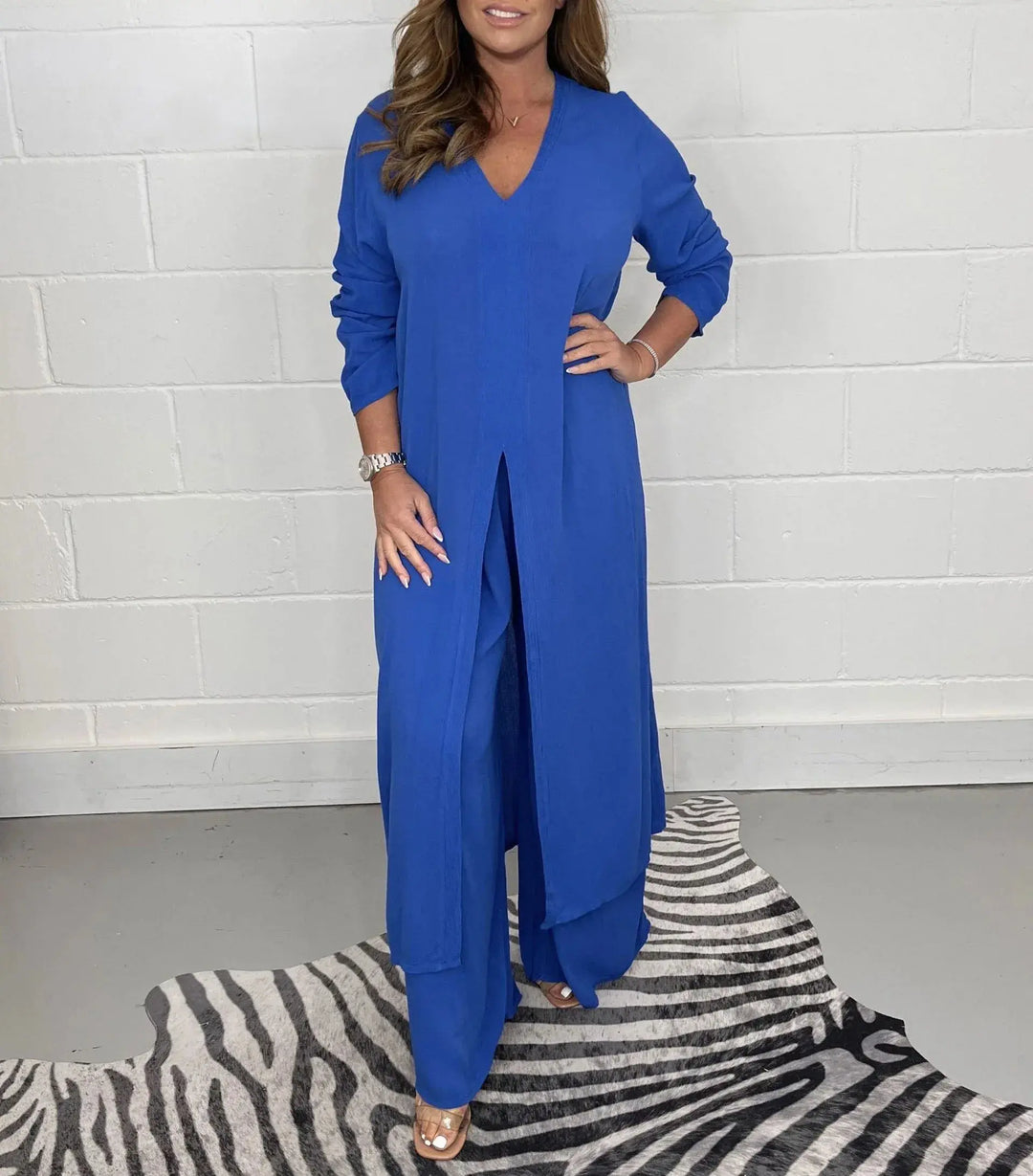 Sage Flow Layered Tunic Set Jasmine's Boutique Australia