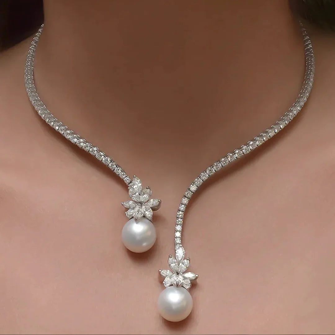Elegant Double Pearl Necklace Jasmine's Boutique Australia