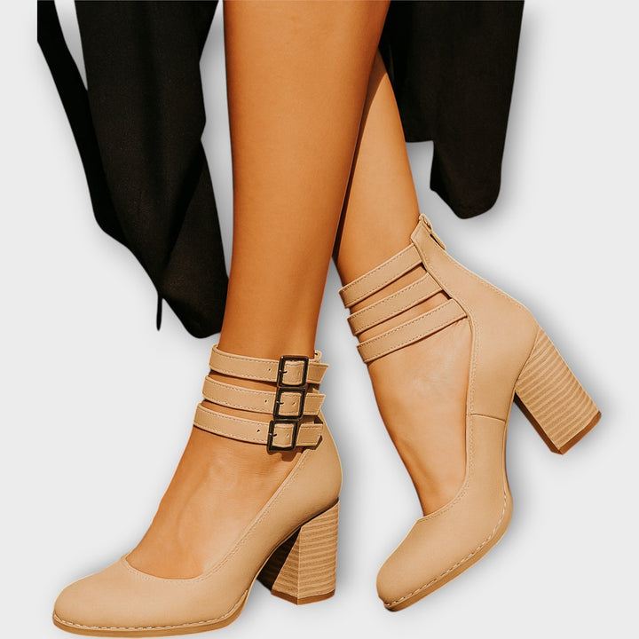 Shoes with Multiple Straps and Thick Heel Jasmine's Boutique Australia