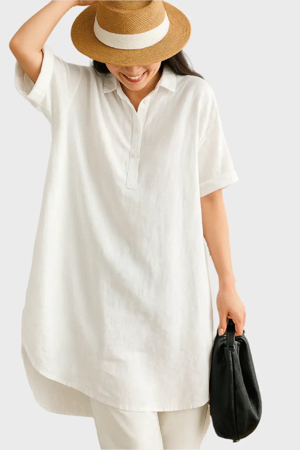 Relaxed Linen Shirt Dress Jasmine's Boutique Australia