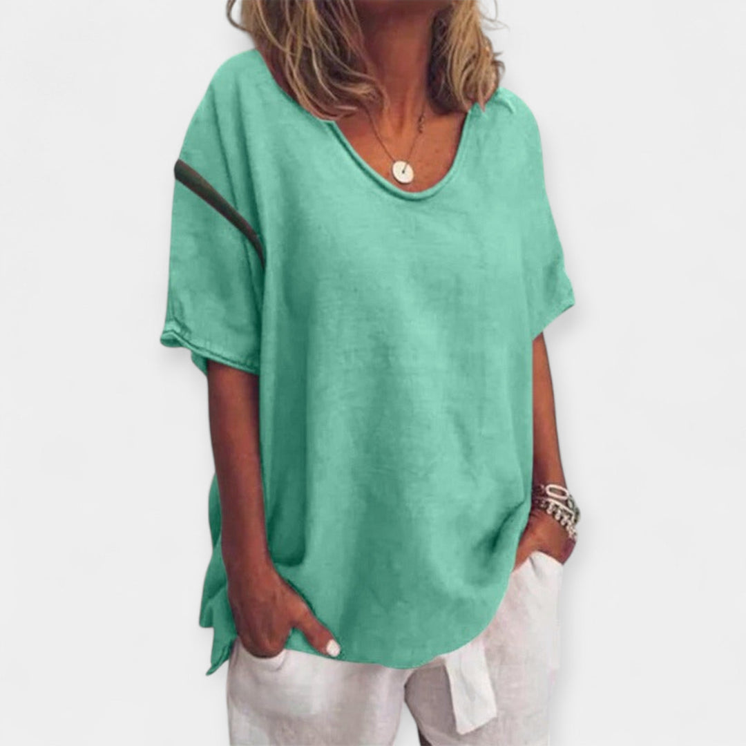 Summer Blouse with V-Neck Jasmine's Boutique Australia