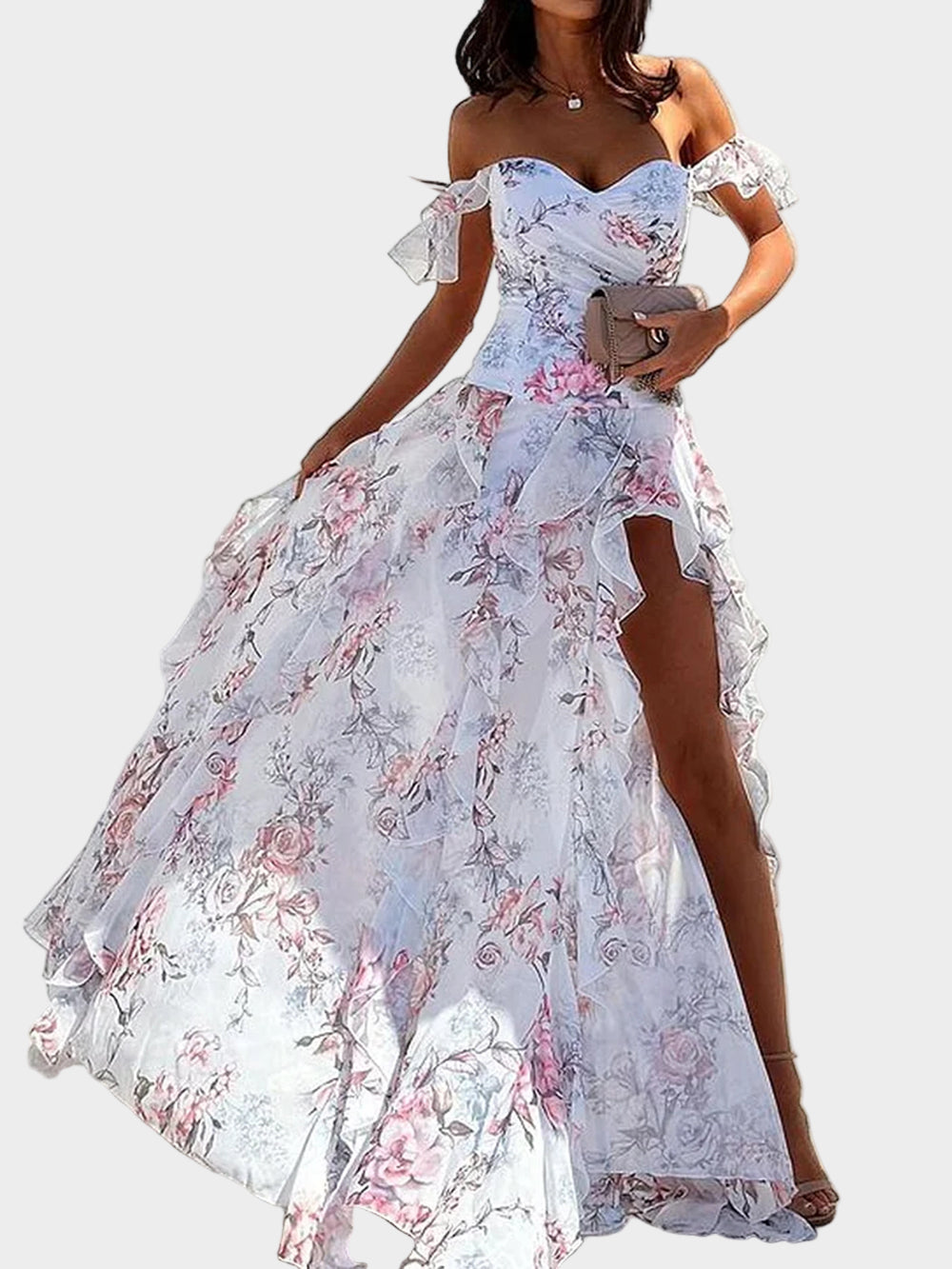 One Shoulder Print Dress Jasmine's Boutique Australia