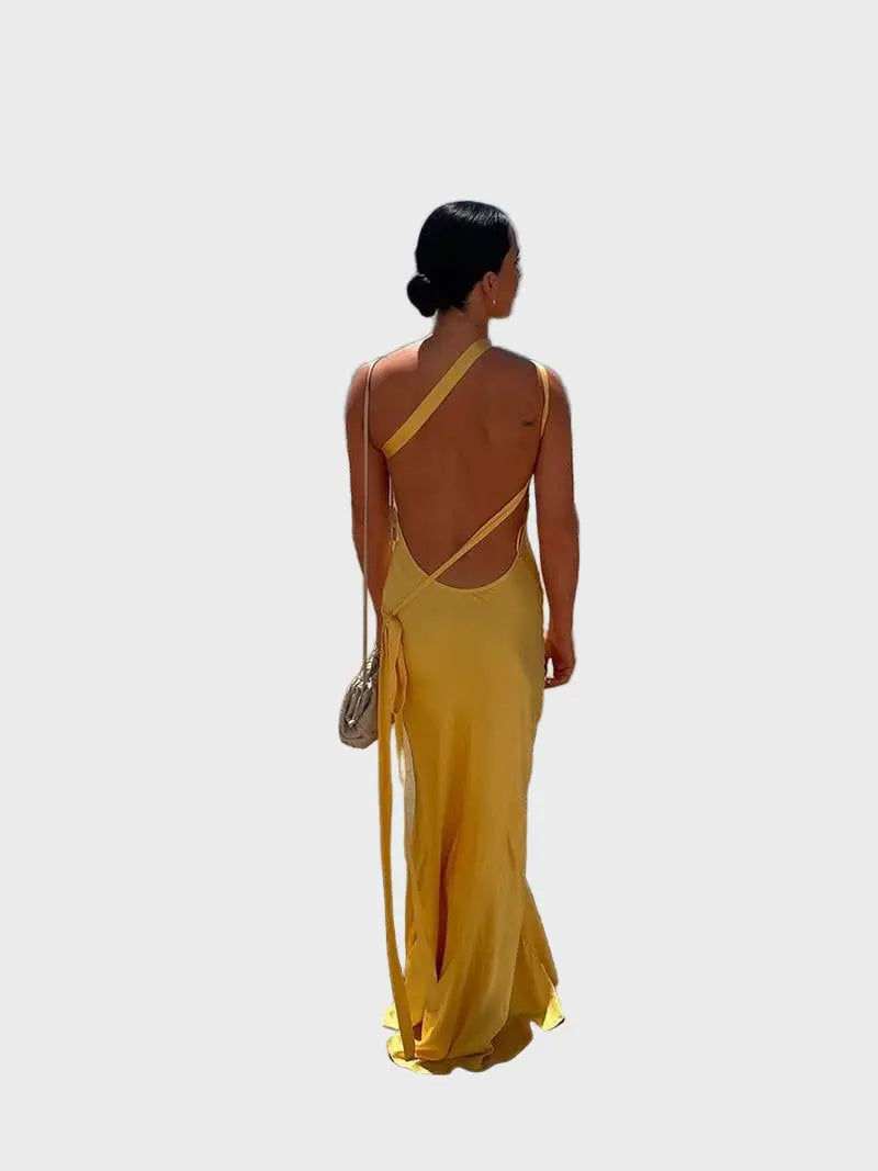 Sleek Backless Maxi Dress Jasmine's Boutique Australia