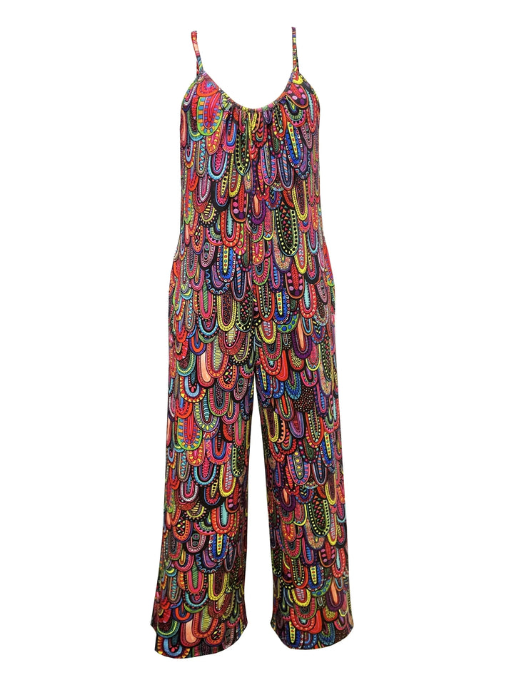 BohoVibe Multicolor Wide-Leg Jumpsuit Jasmine's Boutique Australia