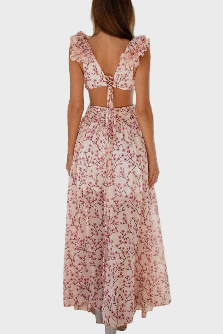 Blossom Whisper Ruffle Maxi Dress Jasmine's Boutique Australia