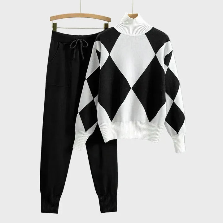Argyle Knit Lounge Set Jasmine's Boutique Australia