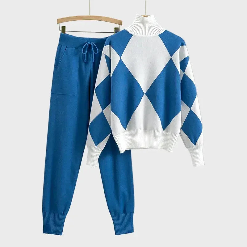Argyle Knit Lounge Set Jasmine's Boutique Australia