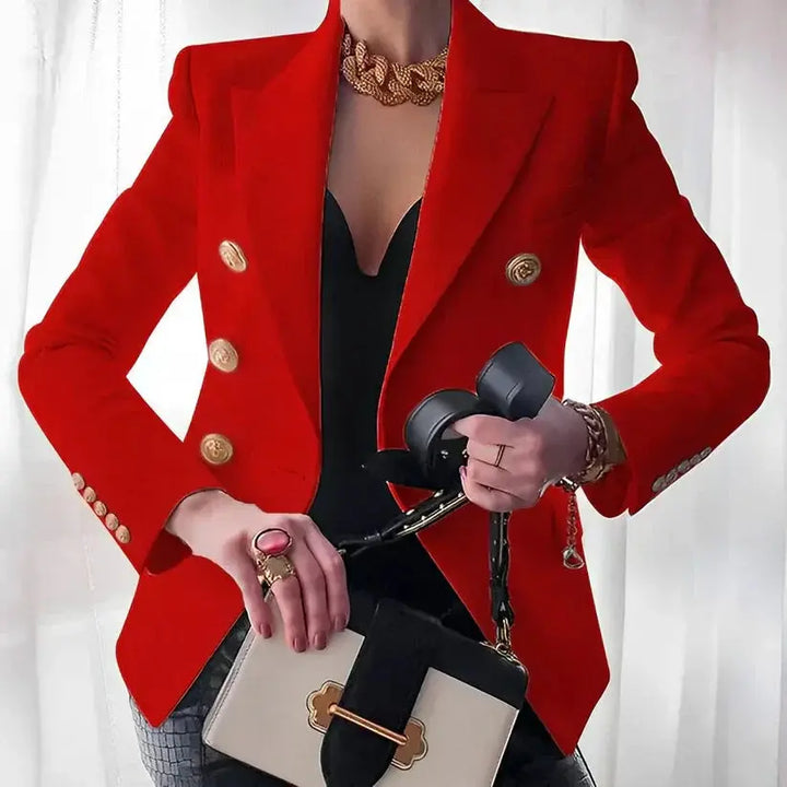 Regal Gold-Button Tailored Blazer Jasmine's Boutique Australia