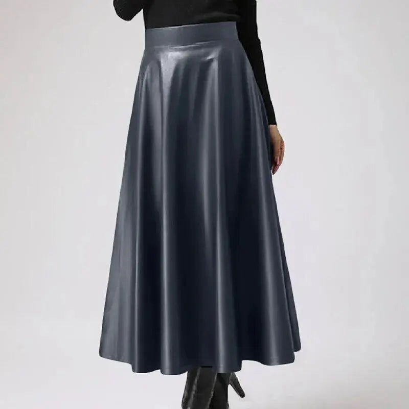 Elegant High-Waist Faux Leather Maxi Skirt Jasmine's Boutique Australia