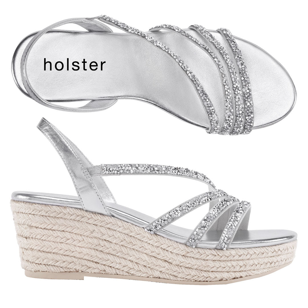 Holster Sparkle Wedge Sandals Jasmine's Boutique Australia