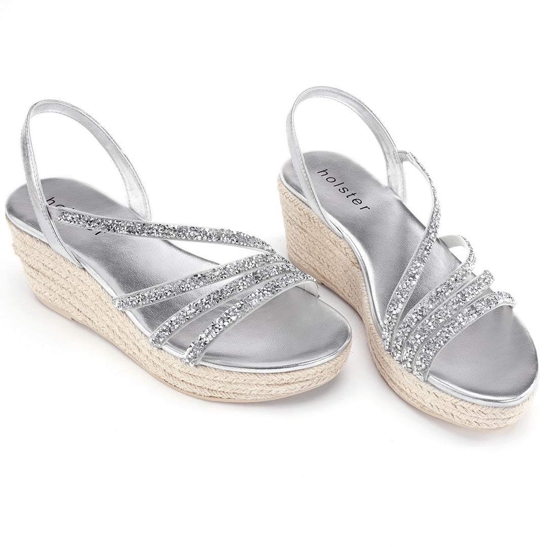 Holster Sparkle Wedge Sandals Jasmine's Boutique Australia