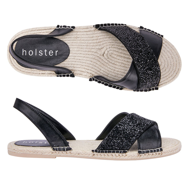 Crystal Espadrille Sandals Jasmine's Boutique Australia