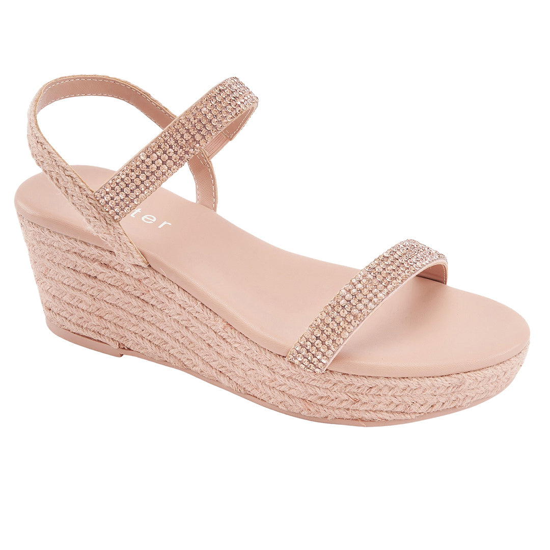 Floral Accent Wedge Sandals Jasmine's Boutique Australia