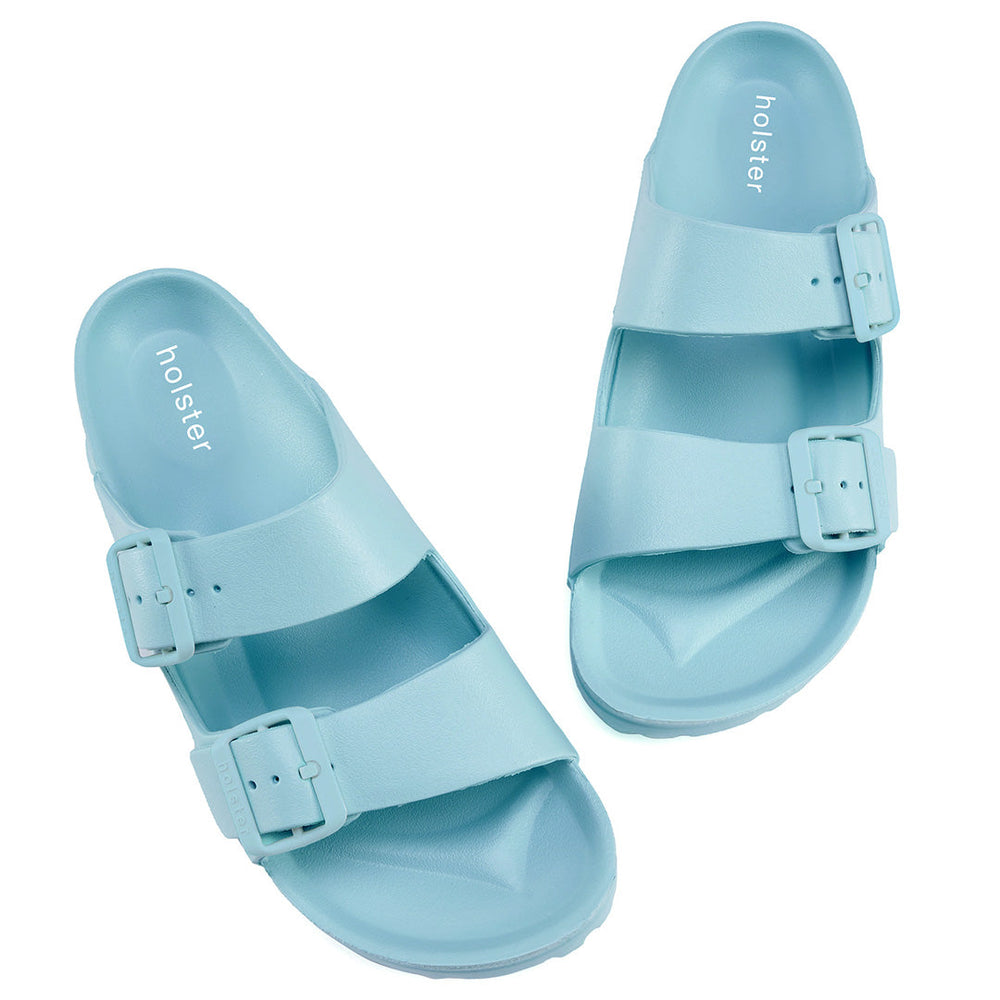 Aqua Breeze Double Buckle Slide Sandals Jasmine's Boutique Australia