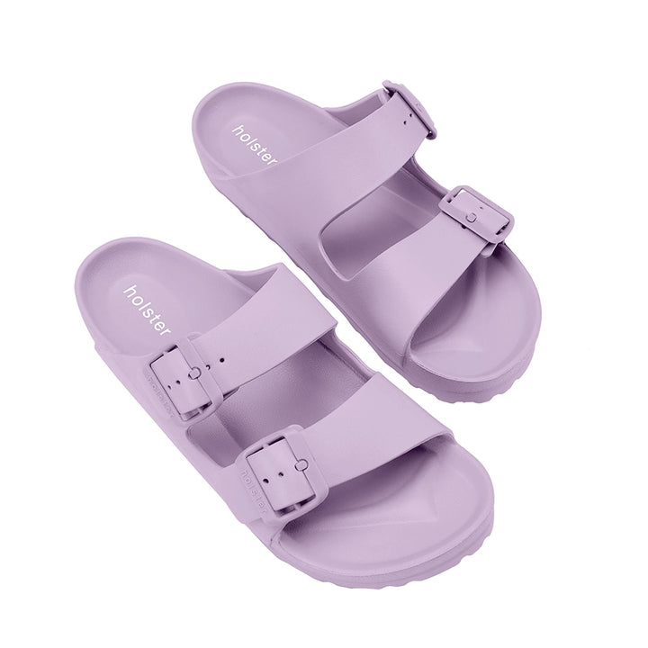 Lilac Double Buckle Slide Sandals Jasmine's Boutique Australia