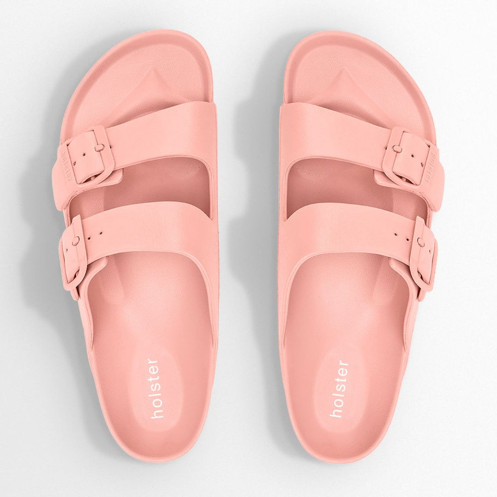 Peach Double Buckle Slide Sandals Jasmine's Boutique Australia