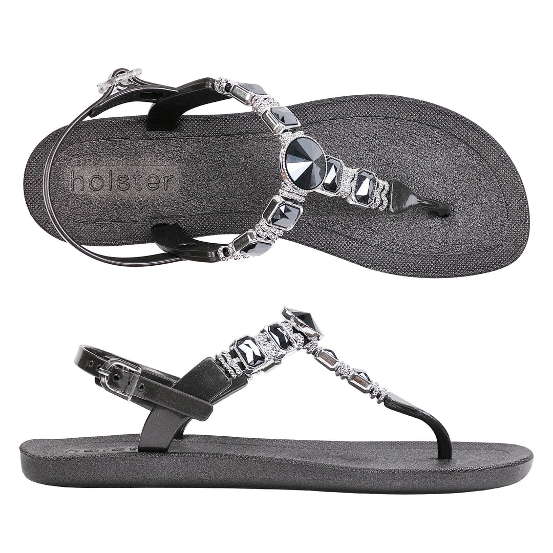 Gemstone T-Strap Sandals Jasmine's Boutique Australia