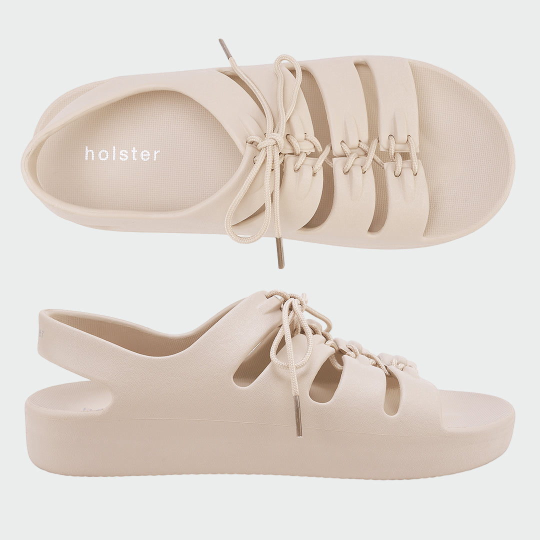 Holster Breeze Lace Sandals – Sand Jasmine's Boutique Australia