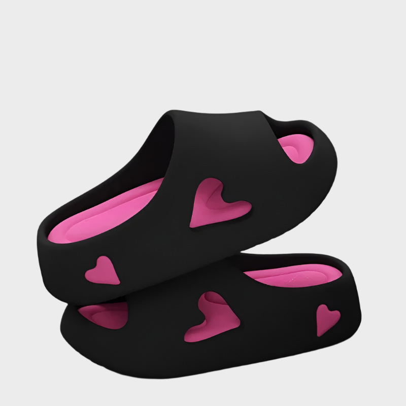 Flip-Flops with Playful Heart Shape Liora Lane Boutique