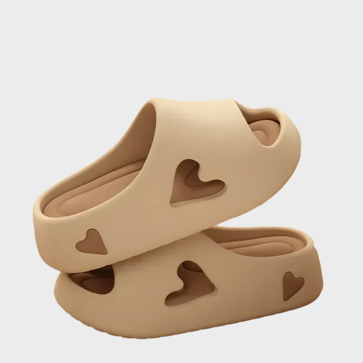 Flip-Flops with Playful Heart Shape Liora Lane Boutique