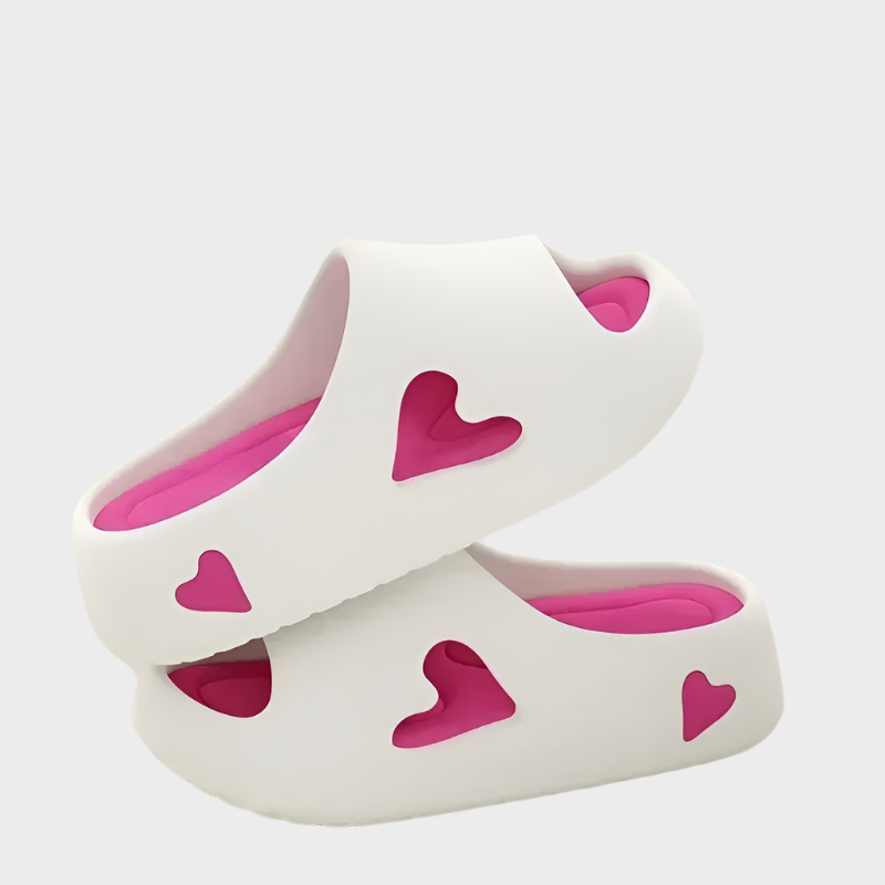 Flip-Flops with Playful Heart Shape Liora Lane Boutique
