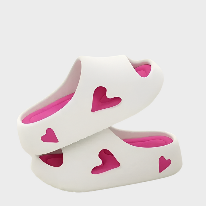 Flip-Flops with Playful Heart Shape Liora Lane Boutique