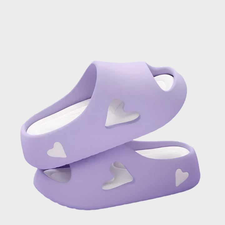 Flip-Flops with Playful Heart Shape Liora Lane Boutique