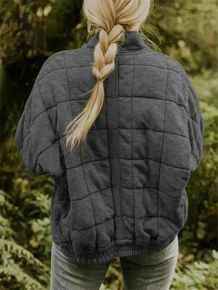 Midnight Quilted Oversized Jacket Jasmine's Boutique Australia