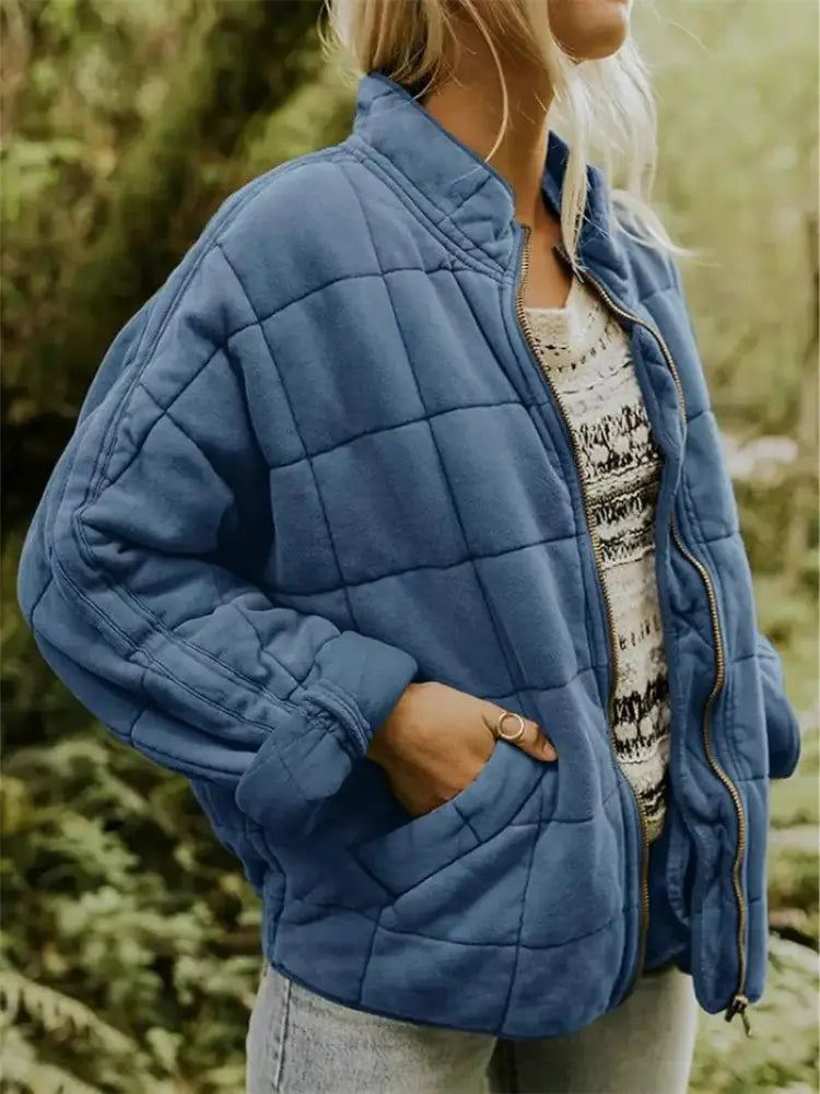 Midnight Quilted Oversized Jacket Jasmine's Boutique Australia