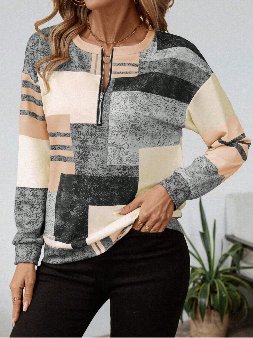 Amy | Half-Zip Pullover  Liora Lane Boutique