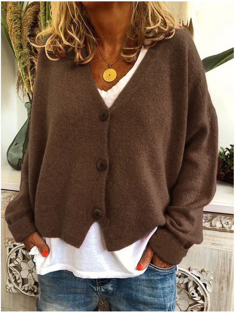 Erin | Elegant Knit Cardigan  Liora Lane Boutique #1704 Shannon Brown / UK 18-20 (3XL) 29.95
