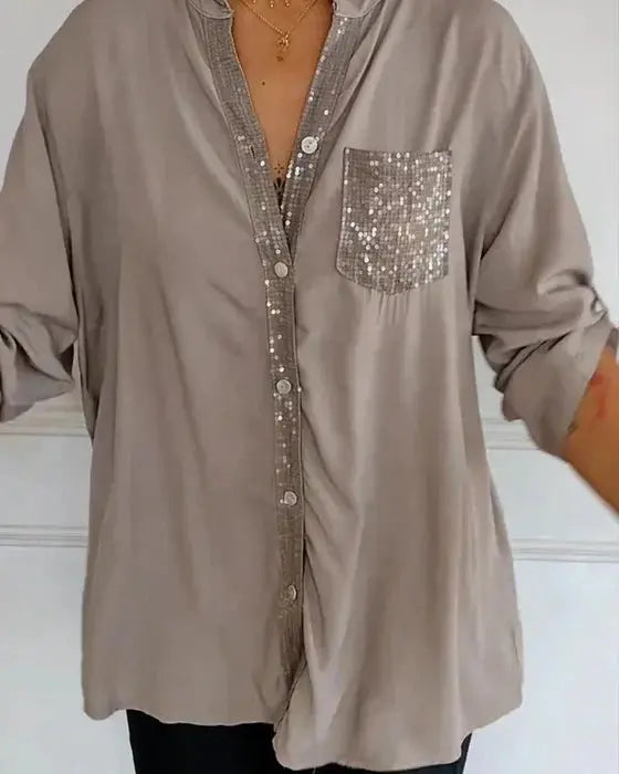 Teal Spark Luxe Shirt Jasmine's Boutique Australia