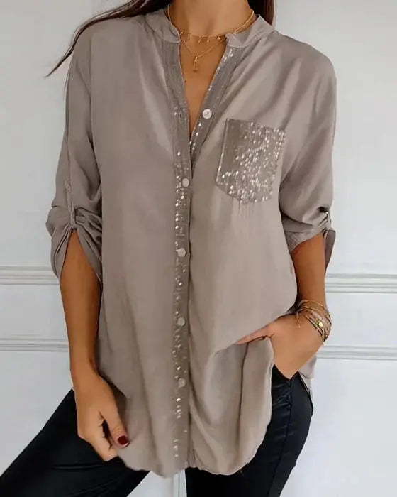 Teal Spark Luxe Shirt Jasmine's Boutique Australia