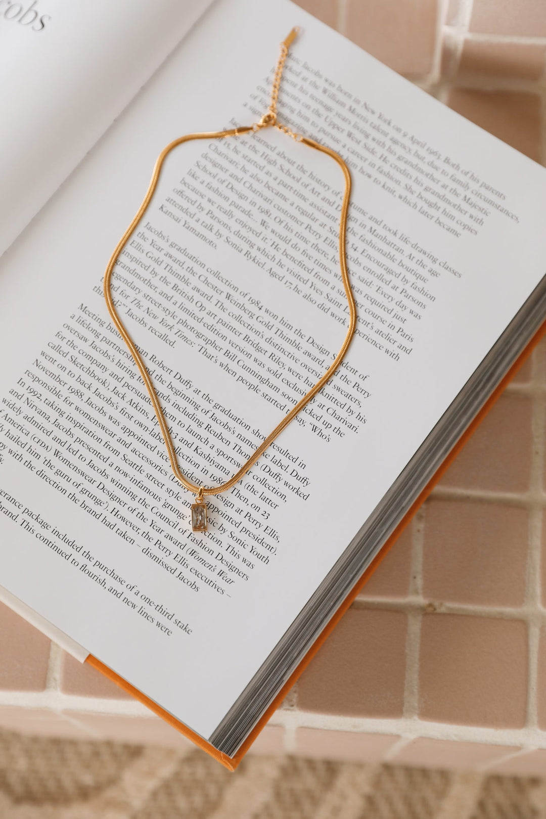 18 Karat Gold-Plated Engravings of Mine Necklace Jasmine's Boutique Australia