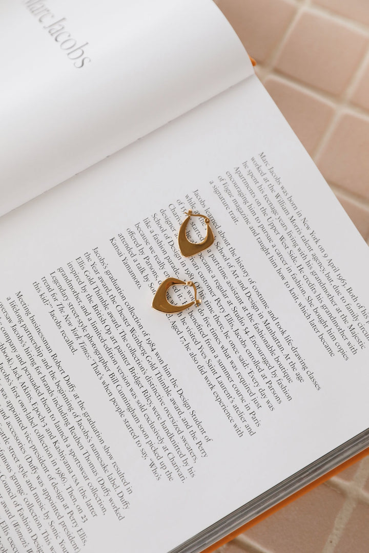 Gold-Plated Earrings Time For Me 18 Carats Jasmine's Boutique Australia
