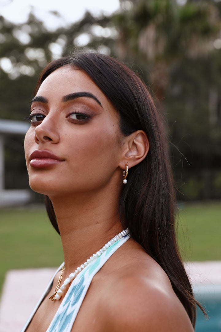 18 Karat Gold-Plated Earrings Time For Vibes Jasmine's Boutique Australia