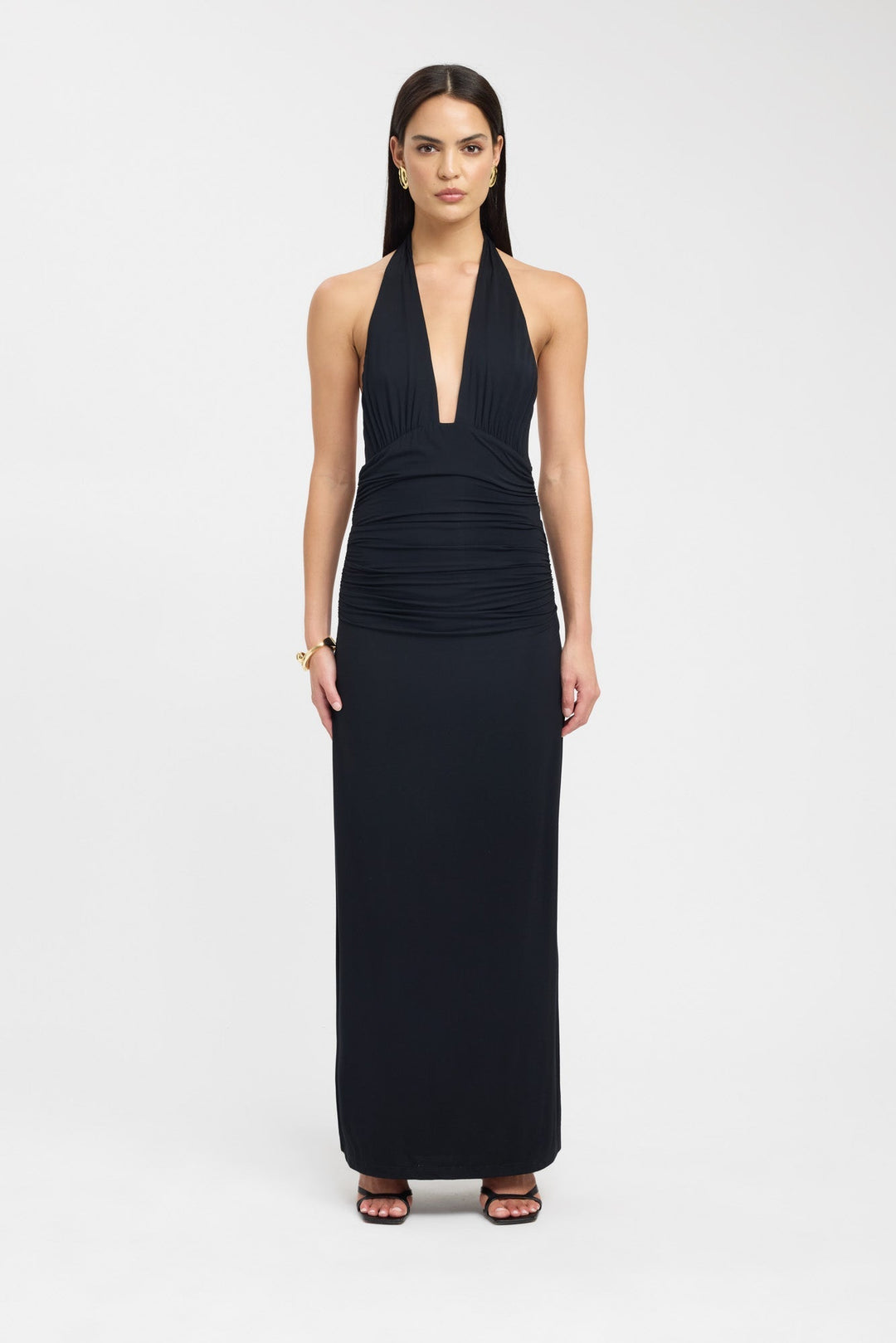 Mocha Elegance Halter Maxi Dress Jasmine's Boutique Australia