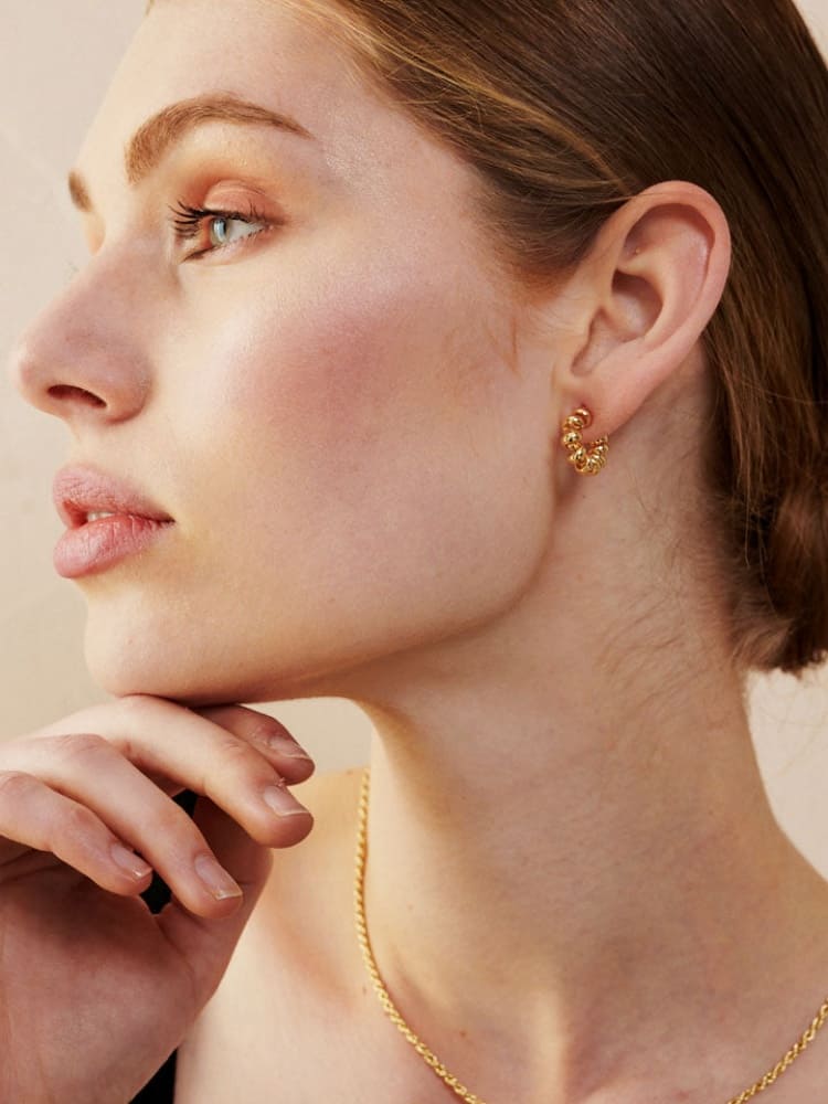 Croissant Hoop Earrings Jasmine's Boutique Australia
