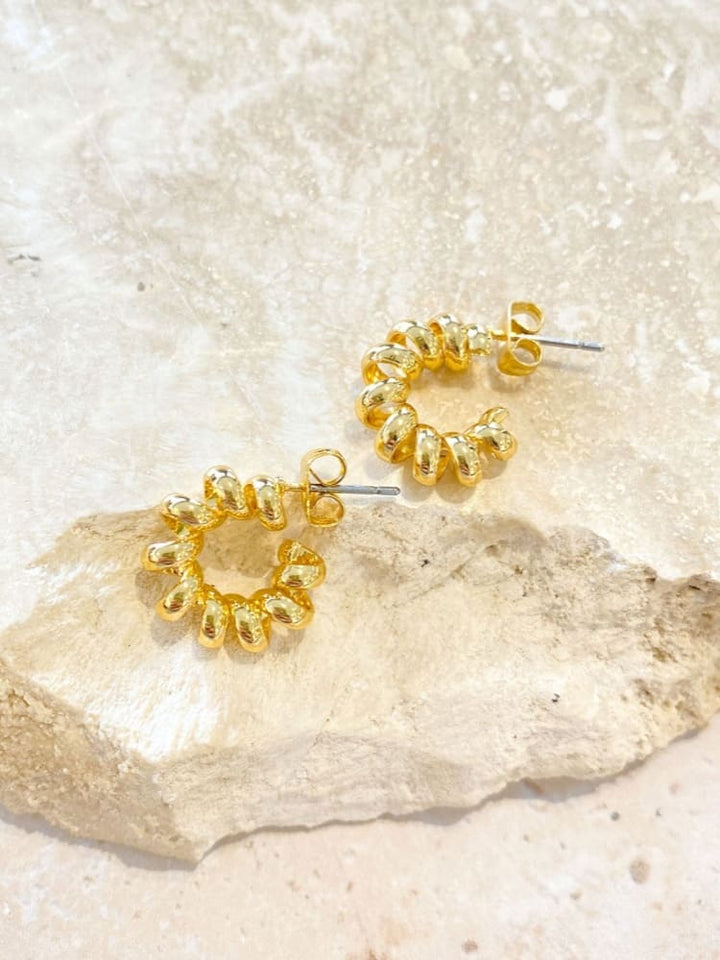 Croissant Hoop Earrings Jasmine's Boutique Australia