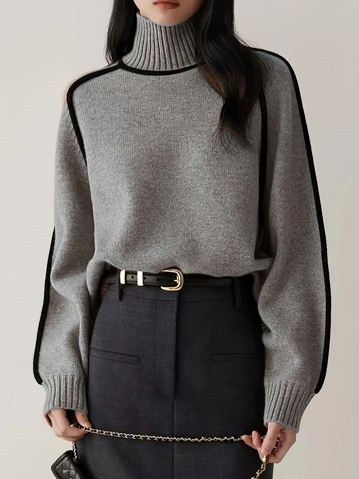 Claire | Elegant Turtleneck  Liora Lane Boutique New Arrivals Grey / UK 14-16 (XL) 49.95